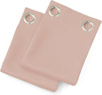 Blush Thermal Blackout Curtains/52 x 45 Inch/Set of 2 Panels Room Darkening - Image 9