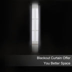 Grey Blackout Curtains 34 x 63 Inch Length/Set of 2 Curtain Panels/Thermal - Image 3