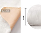 MIULEE Fluffy Area Rug 2x3 ft Faux Fur Sheepskin Rug - Image 2