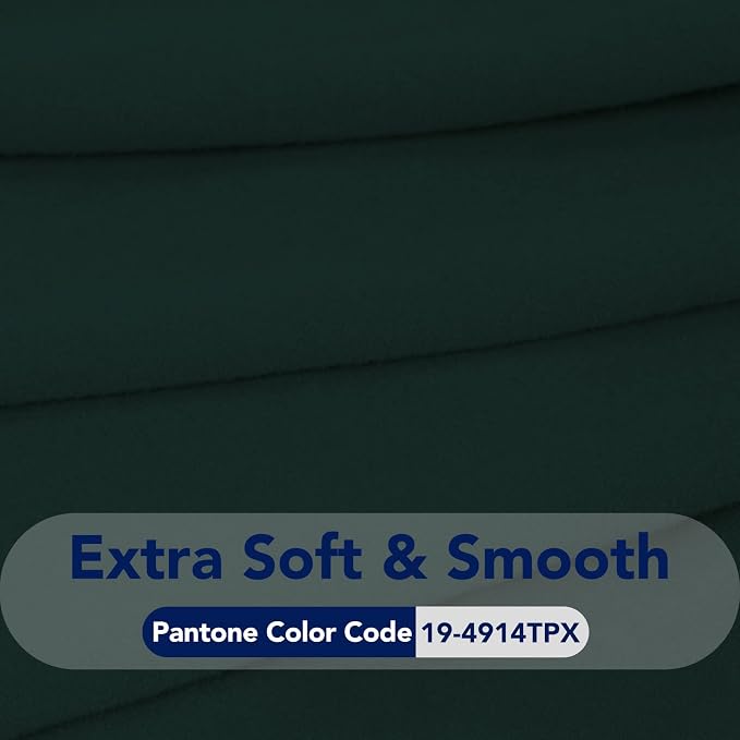 PureFit Stretch Couch Covers for Sofa 4 Seater Slipcovers Deep Teal | 1-Piece - Image 5