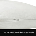 GIGIZAZA White Velvet Decorative Throw Pillow Covers - Image 3