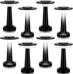 VIHOSE Set of 8 LED Portable Cordless Table Lamp with Touch Sensor 3 Color Stepless Dimming Rechargeable Battery up to 15 Hours Cordless Table Light Wireless Lamp for Nursery(Black)