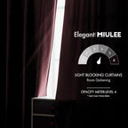 MIULEE Velvet Curtains 52x84 inches 2 Panels Ruby Wine Blackout Curtains | - Image 5
