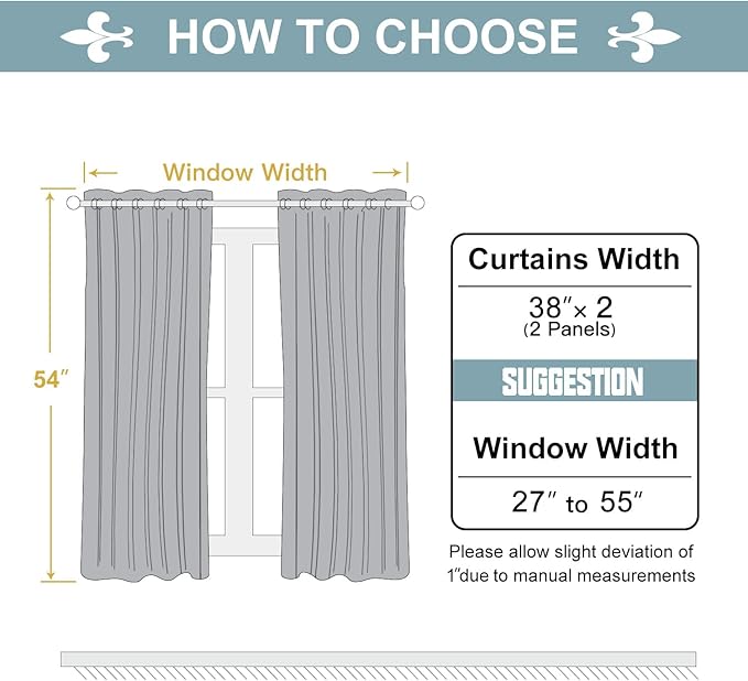 ChrisDowa Blackout Curtains for Bedroom and Living Room 2 Panels Set | Thermal - Image 5