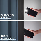 SimpleHome Stone Blue 100% Blackout Curtains Room Darkening Living Room 72L | - Image 4