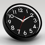 Wall Clock Small Analog 8 Inch Silent Non Ticking Battery Operated Modern Simple Decorative for Kitchen Office Bedroom Bathroom Living Room