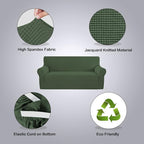 H.VERSAILTEX Stretch Cover for Couch Soft Furniture Covers Slip Covers for 3 - Image 4