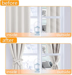 Room Darkening Curtains for Bedroom, 60 x 72 Inches Ivory, 2 Panels | Thermal - Image 4
