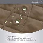 Easy-Going Reversible Couch Cover, Large Futon Sofa, Camel/Ivory | Machine - Image 4