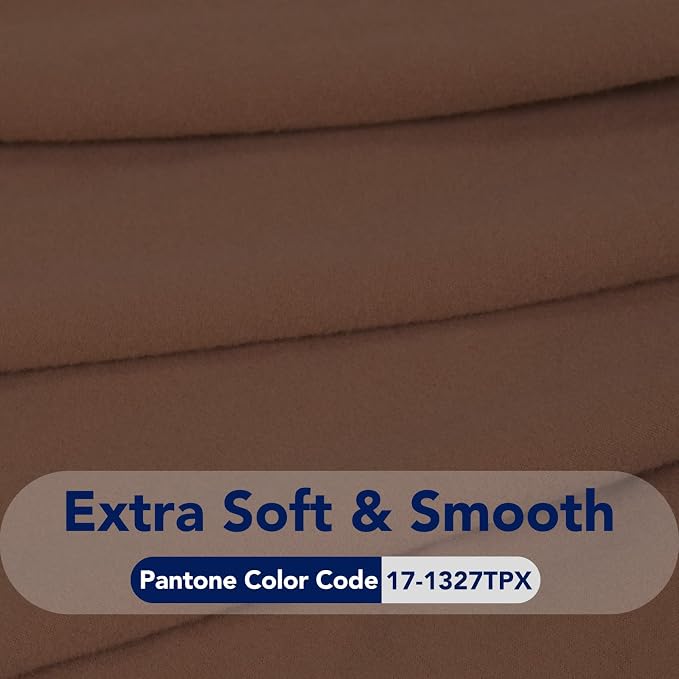 PureFit Stretch Couch Covers for Sofa Large Sofa Slipcovers Brown | 1-Piece - Image 5