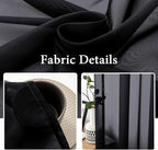 MIULEE 2 Panels Sheer Curtains for Living Room 54 X 84 Inches Black | Window - Image 3