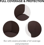 PureFit Stretch Chair Covers Fleece Couch Covers - Image 3