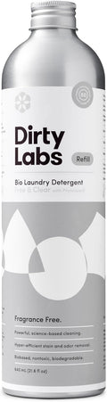 Dirty Labs | Scent Free | Bio Enzyme Liquid Laundry Detergent | 80 Loads (21.6 fl oz) | Hyper-Concentrated | High Efficiency & Standard Machine Washing | Nontoxic, Biodegradable | Stain & Odor Removal