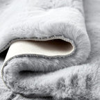 ORINOVA Silver Grey Plush Washable Area Rugs 8x10 Shag Rugs - Image 6