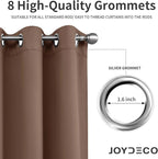 Joydeco Blackout Curtains 72 inches Long 2 Panels Set, Thermal Insulated Long - Image 5