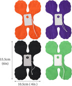 Black-Purple Orange Green Halloween Party-Decorations - 157Ft Four-Leaf Clover Streamers Garland Hanging Banner,Birthday Wedding Baby Bridal Shower Decor Hugtmr