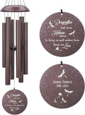 Memorial Wind Chimes Sympathy Gifts, Customized Dragonfly Wind Chime, 36-inch Commemorative Wind Chimes to Commemorate The Loss of Loved Ones, Condolence Gifts