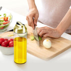 Aelga Gold Oil Dispenser - Gold Kitchen Accessories-Oil Dispenser Bottle for Kitchen with Stainless Steel Spout