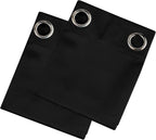 Blackout Curtains 66 x 72 Inch Long Black Curtains Set of 2 Panels Room - Image 9
