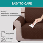 U-NICE HOME Reversible Recliner Chair Covers, Pet Friendly, Elastic Straps - Image 5