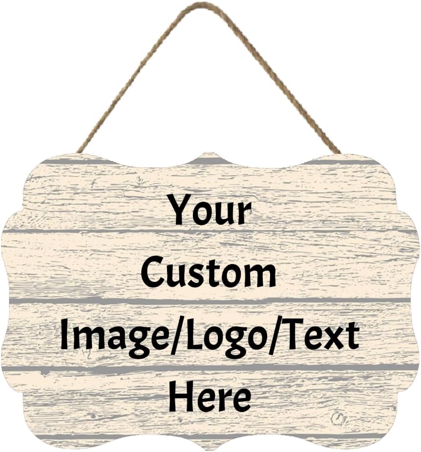 Personalized Custom Wooden Signs with Any Text Name for Home Door Man Cave Bar Family Farmhouse Decorative Home Kitchen Rustic Wall Decor