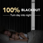 H.VERSAILTEX Linen Blackout Curtains 63 Inches Long 100% Absolutely Blackout - Image 2
