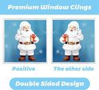 Bloss Christmas Window Clings for Glass Windows,190pcs Snowflake/Snowman Christmas Decorations Indoor Window Stickers,3D Navidad Decoración Window Decals,Adornos de Navidad for Xmas Decor