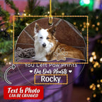 Pet Memorial Ornament Personalized Angel Dog Cat Photo Picture Acrylic Ornaments Custom Sympathy Keepsake Gifts Heaven Christmas Tree Bereavement Decoration Gift for Dogs Cats Moms Dads