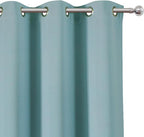 Stone Blue Thermal Blackout Curtains/38 x 63 Inch/Set of 2 Panels Room - Image 6