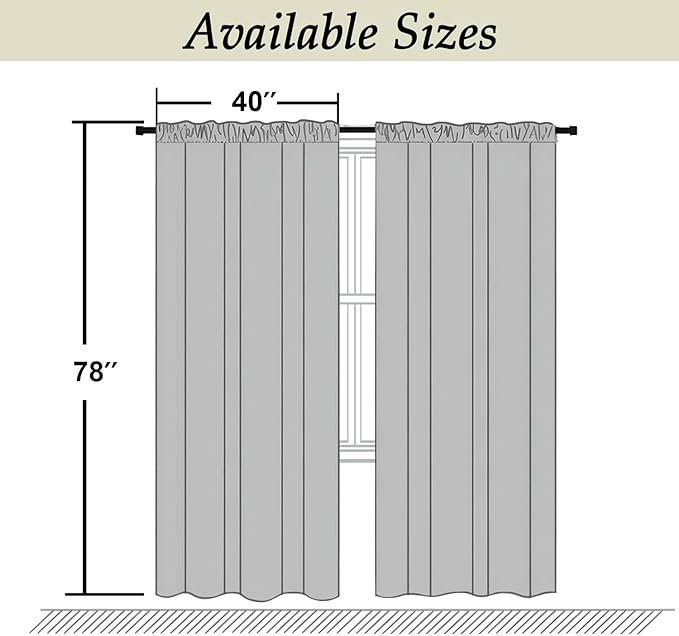Simplebrand Ava Stone Blackout Curtains - Image 9