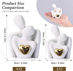 XMGZQ Mini Couple Statue Tv Stand Decor Items for Living Room Home Decor,Bedroom Decor for Couples Sculpture for Anniversary Wedding,Love Gifts for Couples 2025,Knick Knacks for Shelves