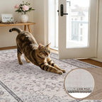 Area Rugs 9x12 Living Room: Bedroom Washable Carpet Beige & Grey | Large - Image 9