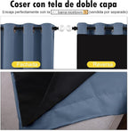 NICETOWN Full Shade Curtain Panels 84 inches Long, Pair of Energy Smart & Noise - Image 5