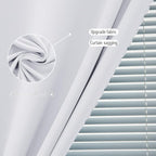 Room Darkening Curtains with Adhesive Backing Tool Free Hanging Window Drapes - Image 5