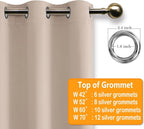 Blackout Curtains for Bedroom, 2 Drape Panels, 52 x 45 Inch | rmal Insulated & - Image 5