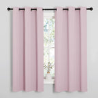 NICETOWN Nursery Essential Thermal Insulated Solid Grommet Top Blackout - Image 2