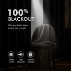 MIULEE Extra Wide 100% Blackout Linen Curtains 100x90 Copper Brown | Room - Image 3