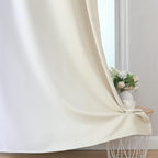 Beige and Greyish White Ombre Blackout Curtains Living Room 84 Inches Long | - Image 6