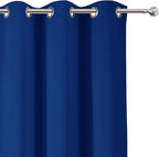 Blackout Curtains 40 x 63 inch/Royal Blue Curtains Set of 2 Panels/Thermal - Image 7