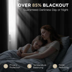 Joydeco Long Blackout Curtains for Bedroom & Living Room 120 Inch 2 Panels | - Image 3