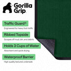 GORILLA GRIP Waterproof Traffic Guard Door Mat, 2 Pack Indoor Outdoor Durable - Image 2