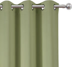 Sage Green Thermal Blackout Curtains/42 x 95 Inch/Set of 2 Panels Room - Image 6