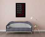 Motivational Wall Art for Office Watch Your Thoughts Inspirational Canvas Painting Inspiring Quotes Posters Prints Artwork Living Room Home Decor Framed Ready to Hang [24''W x 36''H]