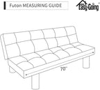 Easy-Going Reversible Couch Cover, Large Futon Sofa, Taupe/Ivory | Machine - Image 8