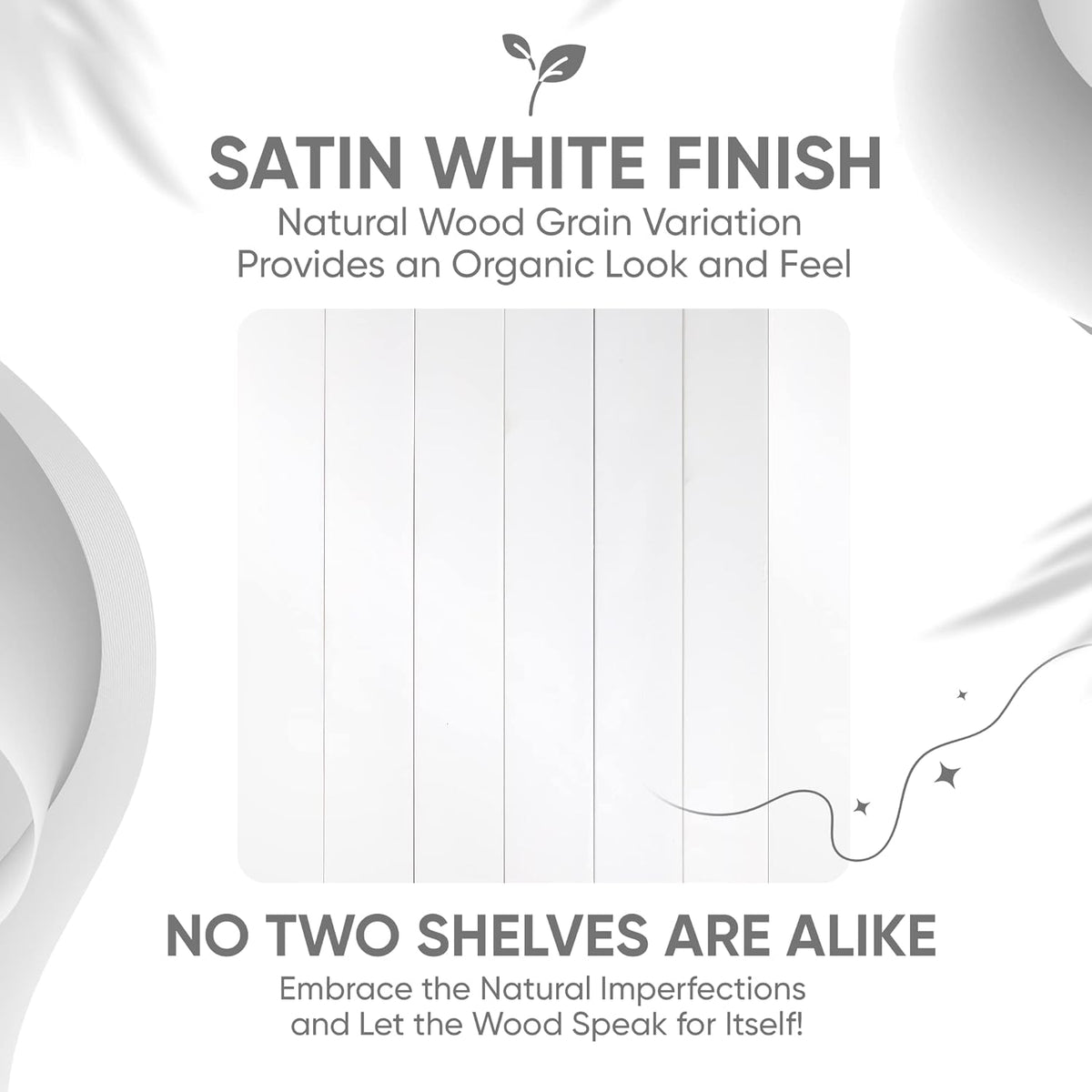 Homeforia White Floating Shelf 12 inch, High End Solid Real Wood Small 12inch Floating Shelves for Wall Mounted, White Wooden 12 in Floating Shelves, Heavy Duty Bracket, 12 X 6.5 X 1.75 inch, Set of 2