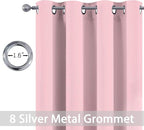 Yakamok Room Darkening Curtains 52x84 inch Long Pink-Living Room | 2 panels - Image 4