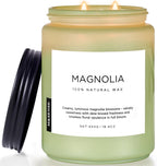 M&SENSE Magnolia Jasmine Romantic Scented Candle, 19.4oz 110 Hours Long Lasting Clean Non Toxic All Natural Soy Wax Candle for Relaxing & Stress Relief, 2 Wick Home Fragrance Gifts for Home Decor