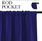 NICETOWN 2 Panels Blackout Curtains, Rod Pocket Thermal Insulated Drapess - Image 2