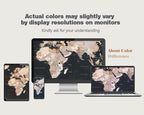 Living Room Wall Art Vintage Home Office Decor Extra Large Bedroom Wall Decor Black Pictures for Wall Decorations Map Paintings