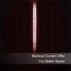 Bright Red Blackout Curtains 52 x 54 Inch Length/Set of 2 Curtain - Image 3